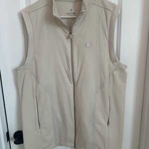G/FORE Light Tan Zip-Up Vest